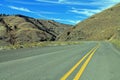 Curving Mountain Road in eastern Oregon