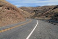 Curving Mountain Road in eastern Washington