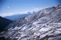 Curving road in winter