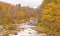 Schoharie Creek and Autumn colors Royalty Free Stock Photo