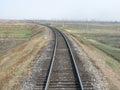 Curving train track