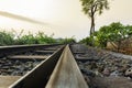 The curving train tracks on Kailasgiri Hill, Vizag Royalty Free Stock Photo
