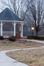 Gazebo in Park at Evening Royalty Free Stock Photo