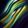 Curvy abstract wavy color curves minimalist stylish trendy background. Royalty Free Stock Photo