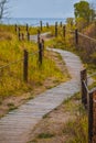 Curvy Boardwalk Walking Path, Kohler-Andrae State Park