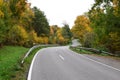 curvy country road in Elztal with autumn colors Royalty Free Stock Photo