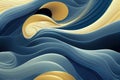 Curvy creative abstract wavy effects color curves flow minimalist luxury stylish trendy colorful waves art modern Royalty Free Stock Photo