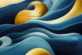 Curvy creative abstract wavy effects color curves flow minimalist luxury stylish trendy colorful waves art modern Royalty Free Stock Photo