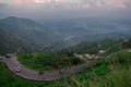 Curvy Hilly roads of Darjeeling Royalty Free Stock Photo