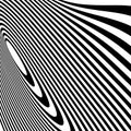 Curvy irregular dynamic lines. Abstract geometric pattern.