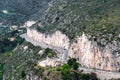 Curvy mountain road