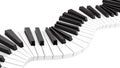 curvy piano keyboard