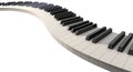 Curvy Piano Keys Royalty Free Stock Photo