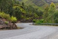 Curvy road beautiful landscape view in the mountains Royalty Free Stock Photo