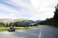 Curvy roads of Norway Royalty Free Stock Photo