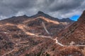 Curvy roads , Silk trading route between China and India