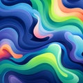 curvy waves background