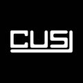 CUS letter logo creative design with vector graphic, CUS