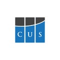 CUS letter logo design on BLACK background. CUS creative initials letter logo concept. CUS letter design