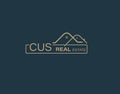 CUS Real Estate and Consultants Logo Design Vectors images. Luxury Real Estate Logo Design