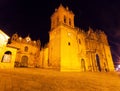 Cusco or Cuzco cathedral on main square Plaza de Armas Royalty Free Stock Photo