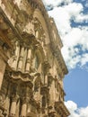 Cusco Ornate Building Low Angle View