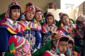 Native Peruvian dancer boys about to dance the Ã¢â¬ÅWayna Raimi`