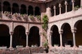 Cusco Peru, ancient colonial monastery, inner courtyard