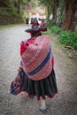 Cusco, Peru - Dec 4, 2022: Weavers from the Cusco Centre for Traditional Textiles Royalty Free Stock Photo