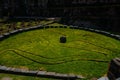 Uins of the Temple dedicated to Sun God in Koricancha complex of Inca Empire located at Convent of Santo Domingo in the city of Cu