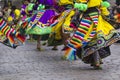 CUSCO - PERU - JUNE 06, 2016 : Peruvian dancers at the parade in