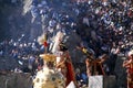 Peru, Men and Women Dressed In Traditional Inca Costumes For Inti Raymi ,Ceremony King