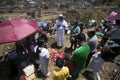 Locals celebrating The Day of the Dead or \'DÃ­a de los Difuntos\' in San Jose de Huancaro Cementery.