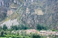 Pinkuylluna, part of the Ollantaytambo archaeological site in the Sacred Valley Royalty Free Stock Photo