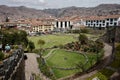 The Sagrado Garden in Cusco Old Town with \