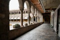 Stone arches surrounding the central courtyard of The Qorikancha or Coricancha, an ancient Inca Temple.