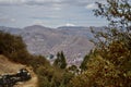 View of the hills above Cusco with \