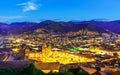 Cusco, Peru - Overview of the Plaza de Armas and Church of the Society of Jesus