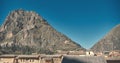Cusco, Peru 2023. View of Ollantaytambo Ruins in Sacred Valley of Peru. Royalty Free Stock Photo