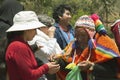 Cusco, PerÃÂº; December 20, 2018, Peruvian elder, in ritual to coca