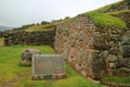 CUSCO SPIRITUAL CENTER OF THE ANDES, is what written on the brass sign plate at the ancient citadel of Sacsayhuaman, Cusco