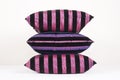 Cushion in pink and black Royalty Free Stock Photo