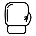 Cushioned gloves icon, outline style