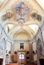 Cussignacco, Italy. Interiors of catholic church in Cussignacco Chiesa di San Martino Vescovo