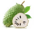 Custard apple fruite isolated on white background