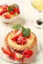 Custard tart with fruit