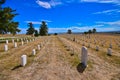 Custer national cemetery crow agency Montana Royalty Free Stock Photo