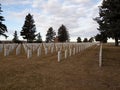 Custer National Cemetery at the Little Bighorn Battlefield National Monument in Montana Royalty Free Stock Photo