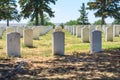 Custer National Cemetery at Little Bighorn Battlefield National Monument, Montana, USA Royalty Free Stock Photo