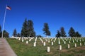 Custer National Cemetery at Little Bighorn Battlefield National Royalty Free Stock Photo